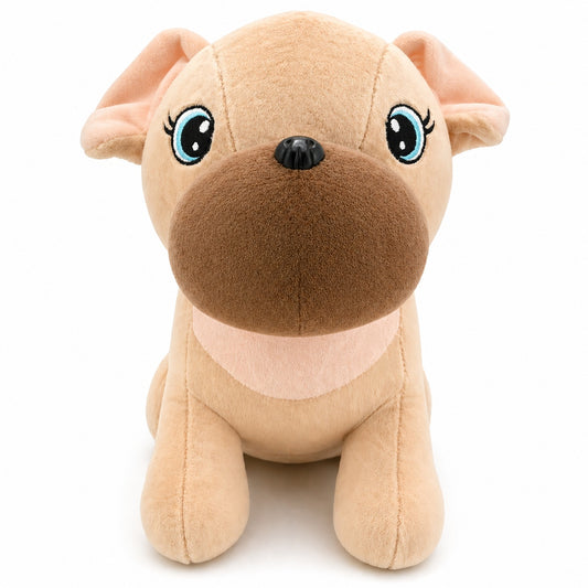 Jucărie de pluș cățeluș bej 30 cm – design adorabil
