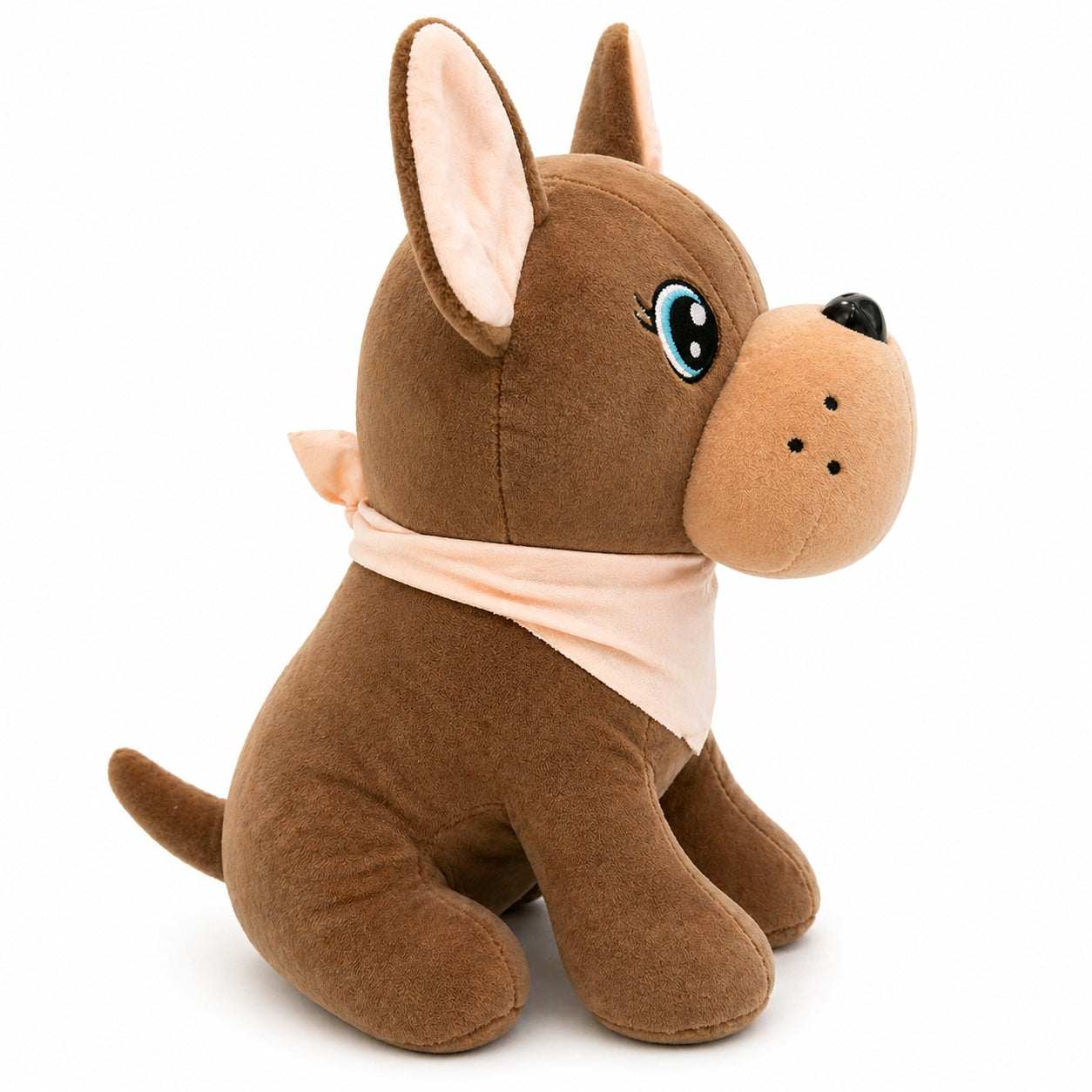 Jucărie de pluș cățeluș maro 30 cm – pluș moale, design adorabil