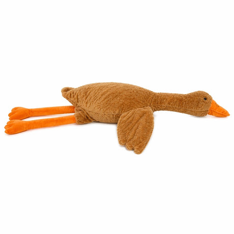 Jucărie de pluș gâscă maro 110 cm – pernă decorativă mare, moale și confortabilă