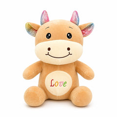 Jucărie de pluș văcuță maro 45 cm – pluș moale, design adorabil