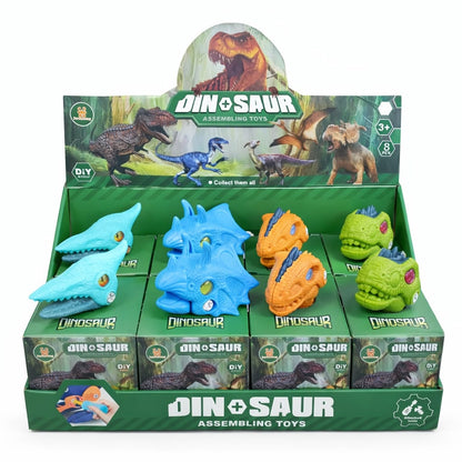 Jucarie dinozaur de asamblat DIY, model aleatoriu, figurina interactiva copii