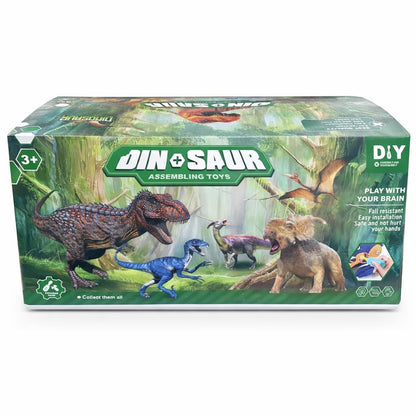 Jucarie dinozaur de asamblat DIY, model aleatoriu, figurina interactiva copii