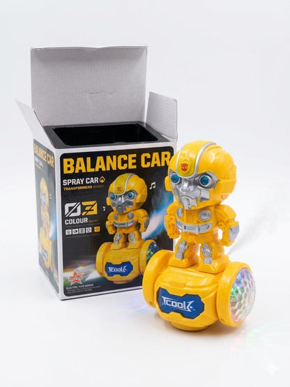 Jucarie interactiva Balance Car Spray model 0716, Plastic, Sunete si Lumini, diverse culori