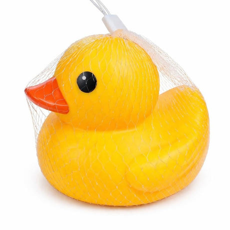 Jucărie rață din cauciuc/PVC pentru baie, galbenă, 15 cm