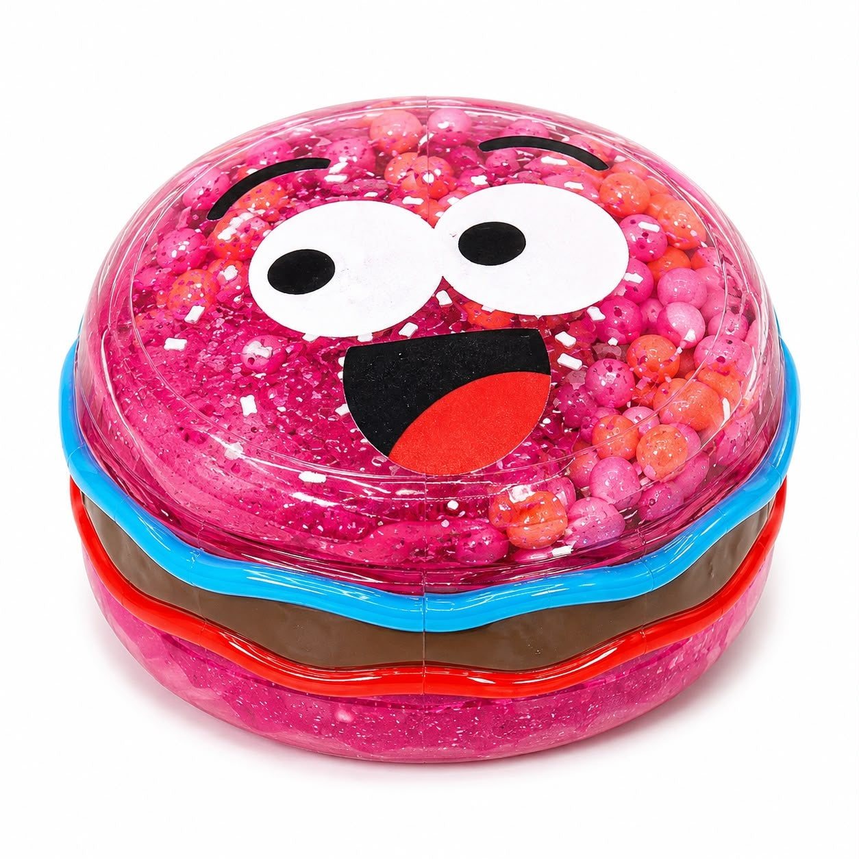 Jucărie Slime Putty Elastic în Cutie Tip Burger, Model Aleatoriu – Slime Colorat cu Biluțe