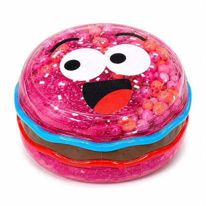 Jucărie Slime Putty Elastic în Cutie Tip Burger, Model Aleatoriu – Slime Colorat cu Biluțe