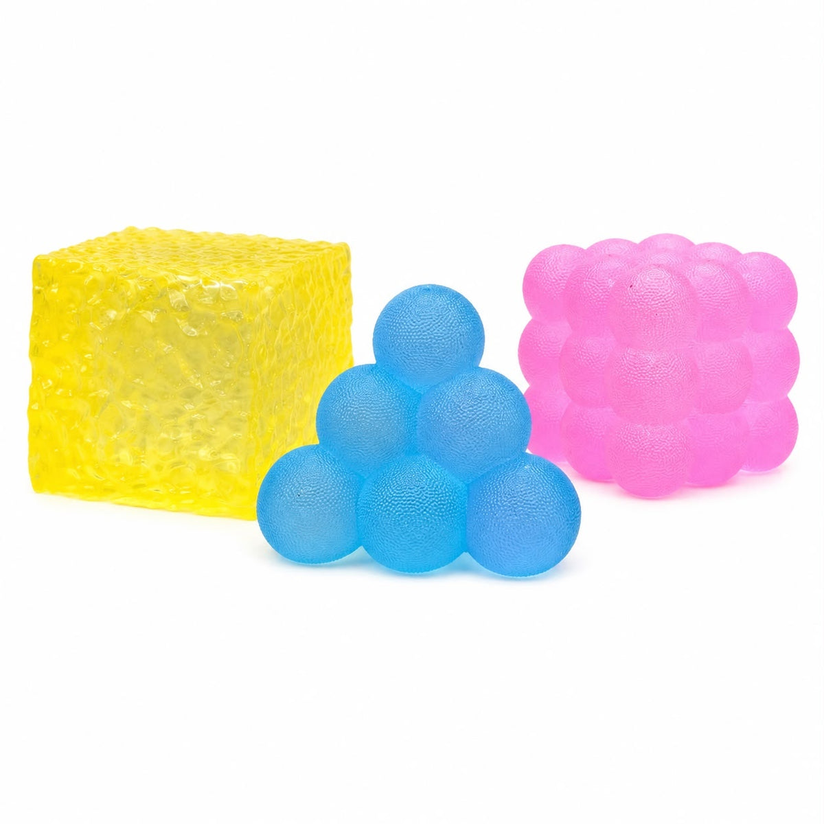 Jucărie Squishy Bubble Antistres – Cub Senzorial Elastic, Model Aleatoriu pentru Copii și Adulți