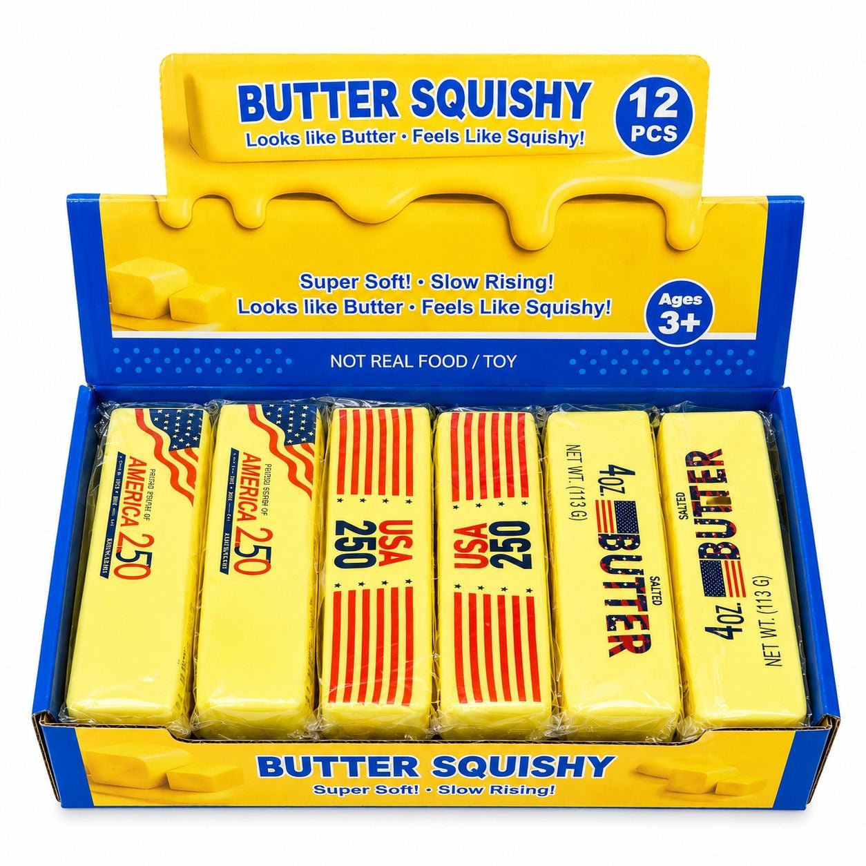 Jucărie Squishy Butter 13 cm – Anti-Stres, Slow Rising, Super Moale, Model Unt