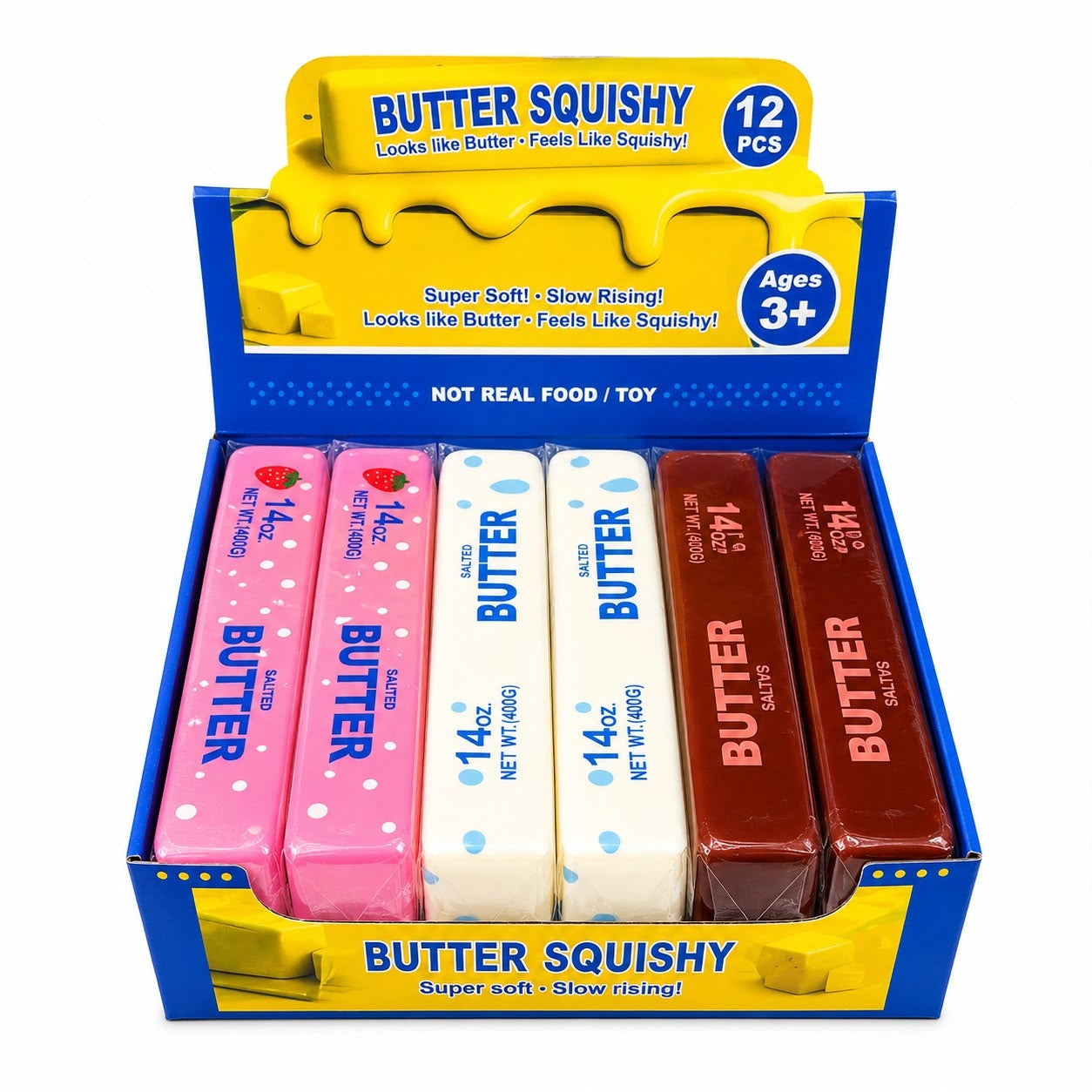 Jucărie Squishy Butter Antistres, Diferite Arome, Model Aleatoriu, Slow Rising