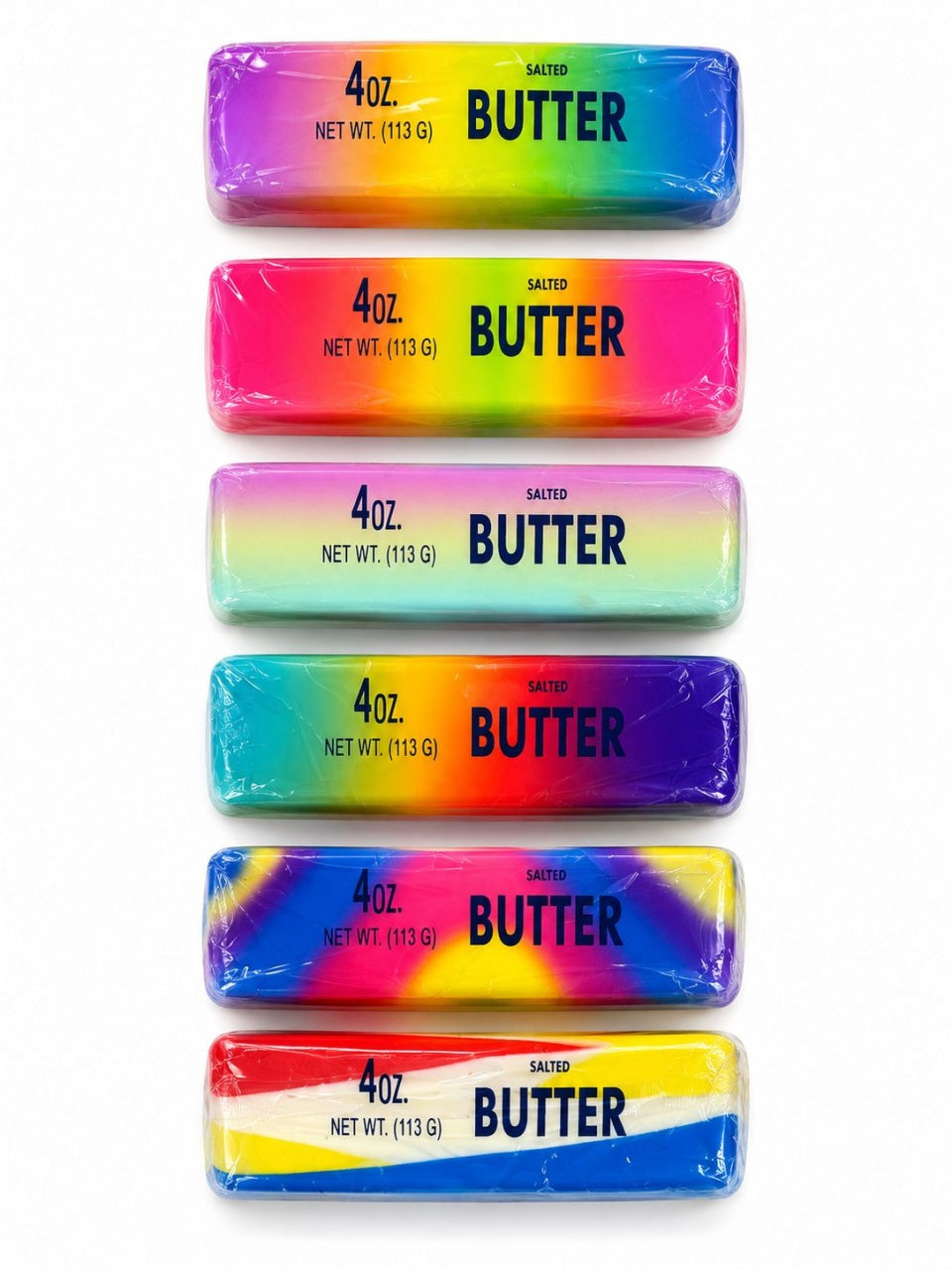 Jucărie Squishy Butter Rainbow 13 cm – Antistres Slow Rising, Model Unt Multicolor