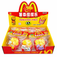 Jucărie Squishy Cartofi Prăjiți 7 cm – Antistres, Moale și Elastică, Model Fast Food Amuzant