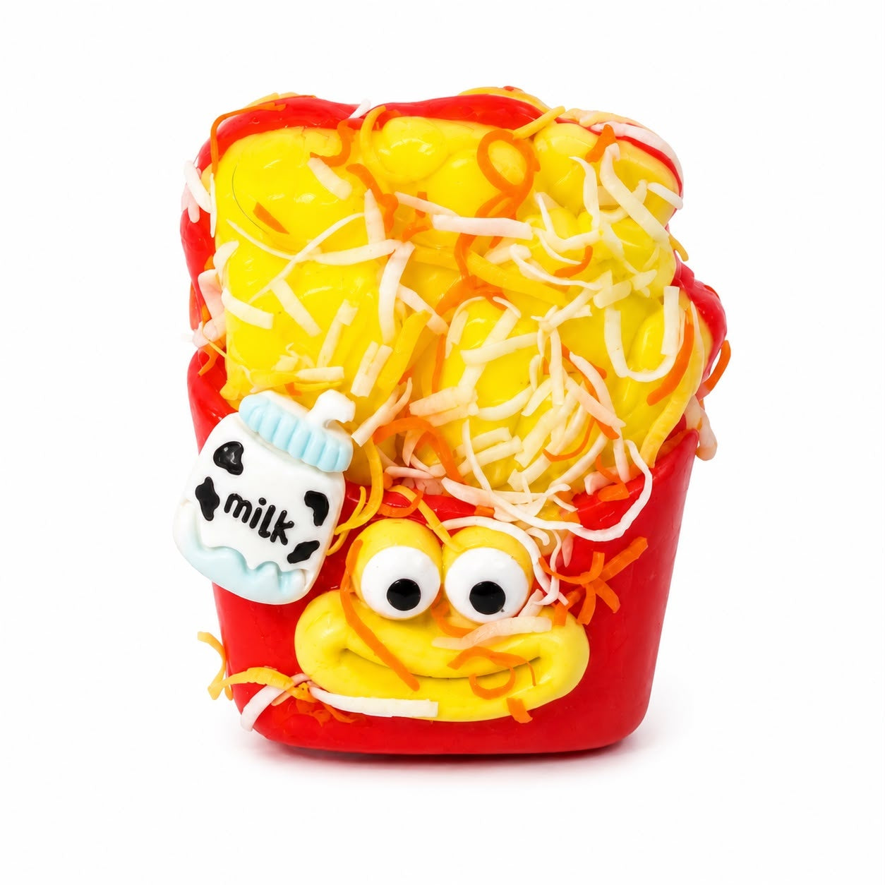 Jucărie Squishy Cartofi Prăjiți 7 cm – Antistres, Moale și Elastică, Model Fast Food Amuzant