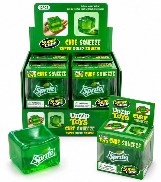 Jucărie Squishy Cub Verde Transparent – Cub Anti-Stres Moale și Elastic pentru Copii și Adulți