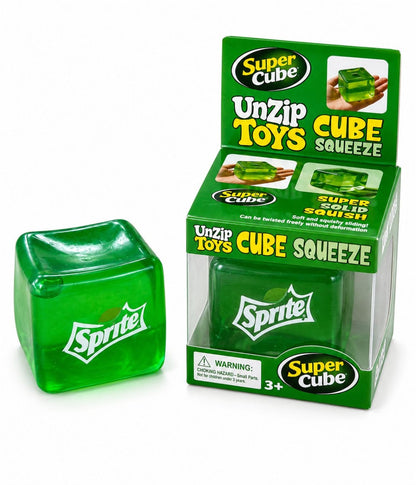 Jucărie Squishy Cub Verde Transparent – Cub Anti-Stres Moale și Elastic pentru Copii și Adulți