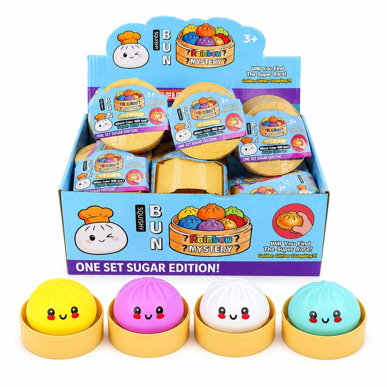 Jucărie Squishy Dumpling din Spumă 8,5 cm – Antistres Moale, Kawaii