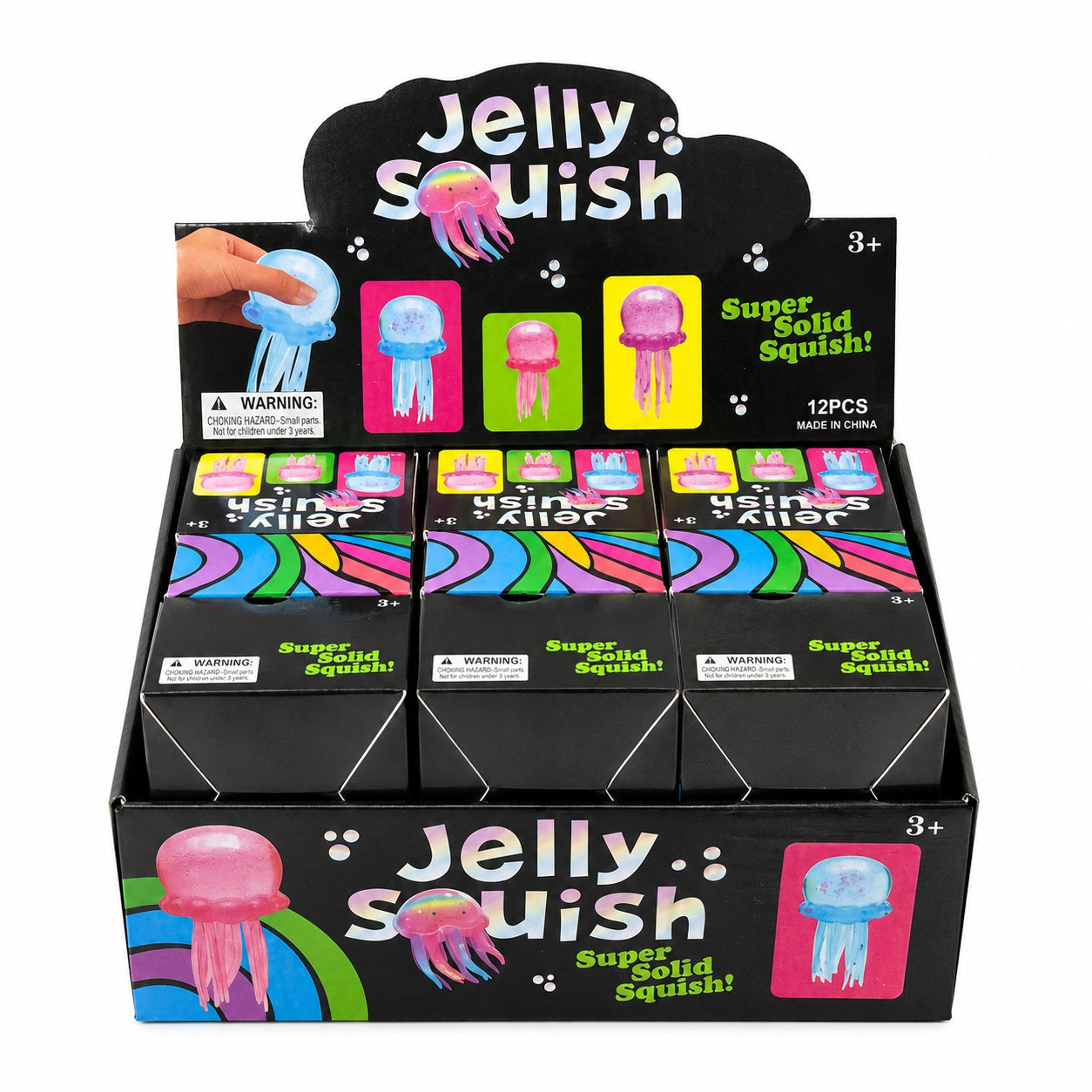 Jucarie Squishy Meduza Antistres 9 cm, Slow Rising, Culoare Aleatorie