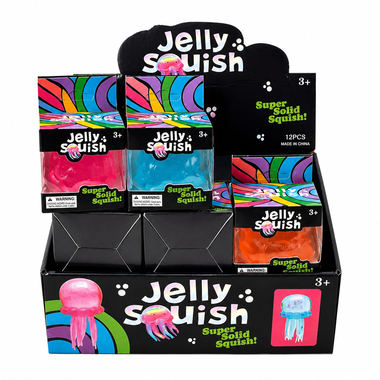 Jucarie Squishy Meduza Antistres 9 cm, Slow Rising, Culoare Aleatorie