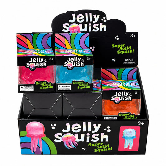 Jucarie Squishy Meduza Antistres 9 cm, Slow Rising, Culoare Aleatorie