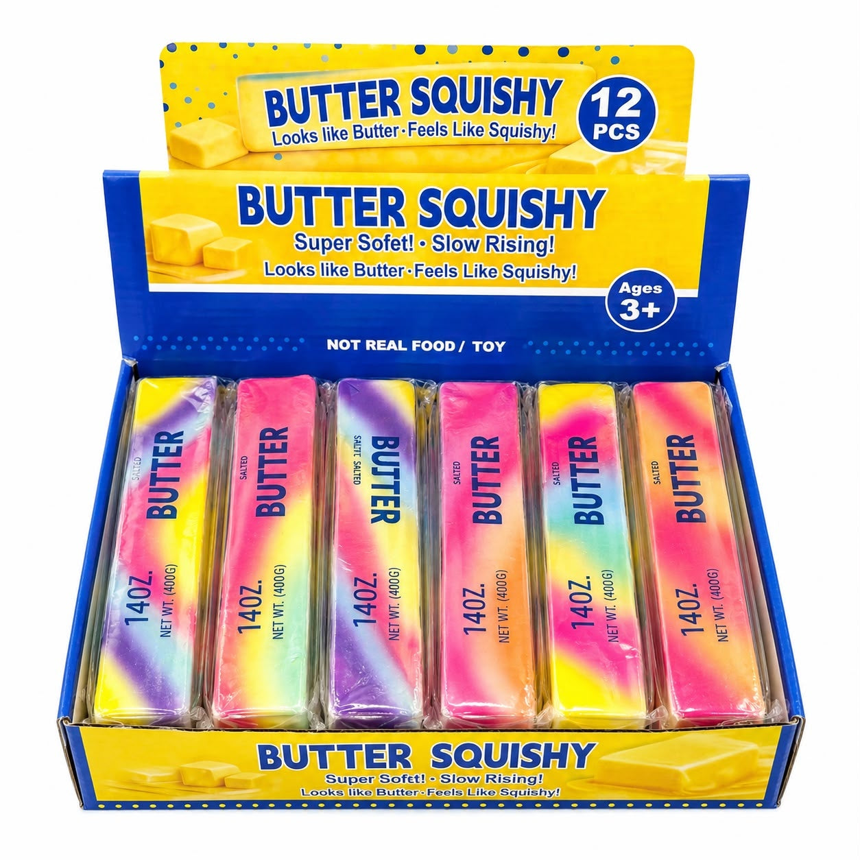 Jucărie Squishy Unt Multicolor Slow Rising, Antistres, Super Moale, 3+ Ani