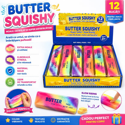 Jucărie Squishy Unt Multicolor Slow Rising, Antistres, Super Moale, 3+ Ani