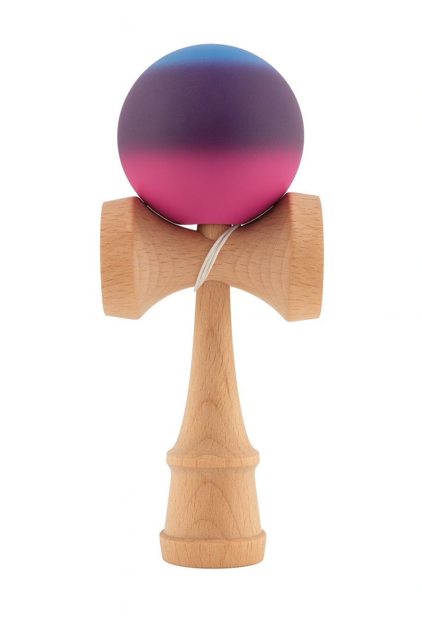 Kendama din lemn cu bila degrade , jucarie educativa pentru copii