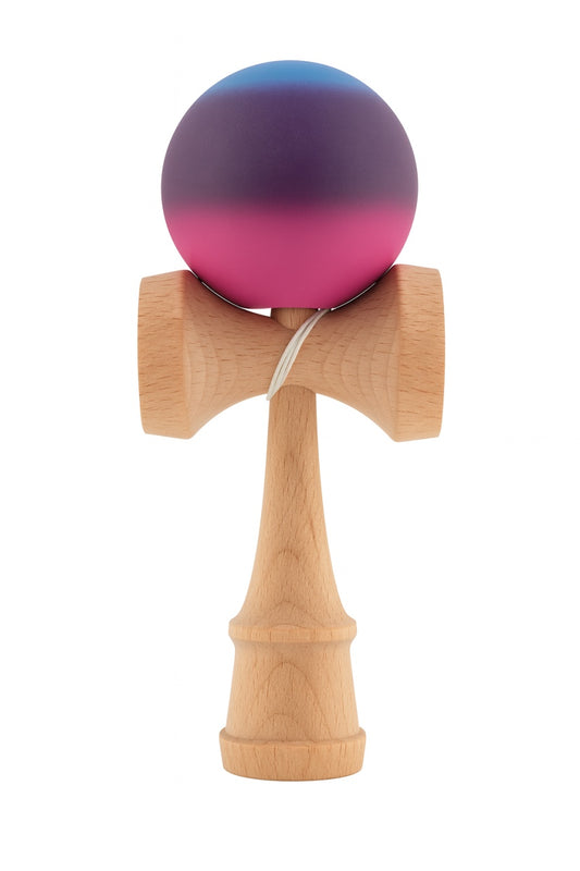 Kendama din lemn cu bila degrade , jucarie educativa pentru copii