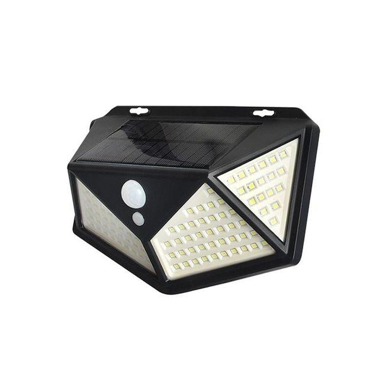Lampa solară de perete LED, plastic, IP65, autonomie 35000 ore, neagră