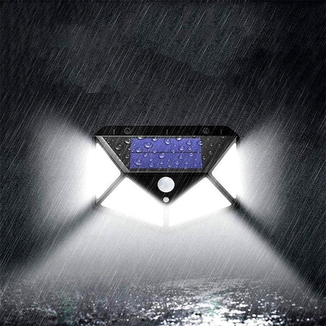 Lampa solară de perete LED, plastic, IP65, autonomie 35000 ore, neagră