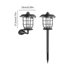 Lampa Solara Exterior 3in1 cu Senzor Miscare, Felinar, Lampa Gradina sau Aplica Perete