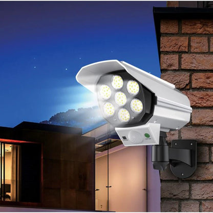 Lampa Solara LED cu Senzor Miscare si Telecomanda, Camera Supraveghere Falsa, Exterior
