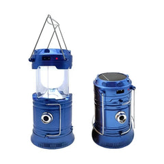 Lanteră reîncărcabilă de camping MH-5800T, plastic durabil, LED 6+1, albastră