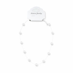 Lantisor invizibil reglabil 36cm Roxe cu perle multiple elegant