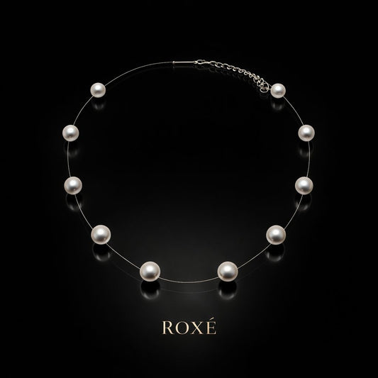 Lantisor invizibil reglabil 36cm Roxe cu perle multiple elegant