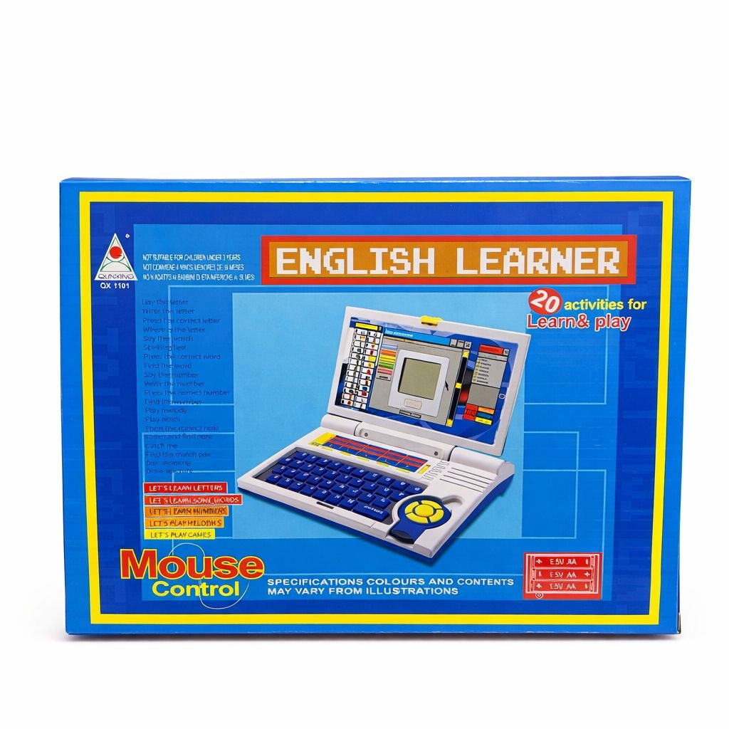 Laptop educativ copii English Learner cu jocuri si sunete, invatare interactiva, 30 cm