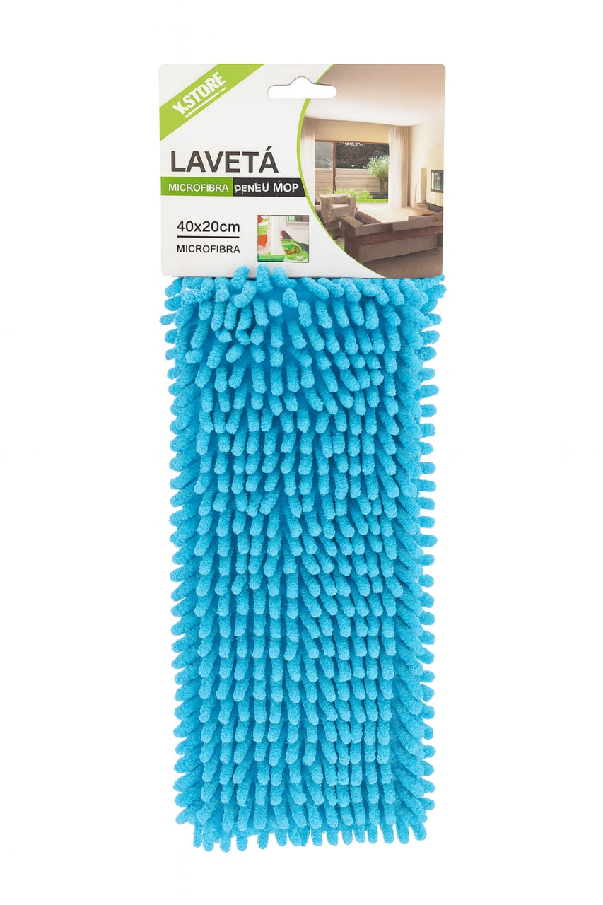 Laveta Microfibra pentru Mop 40x20 cm, Ultra Absorbanta, Albastru