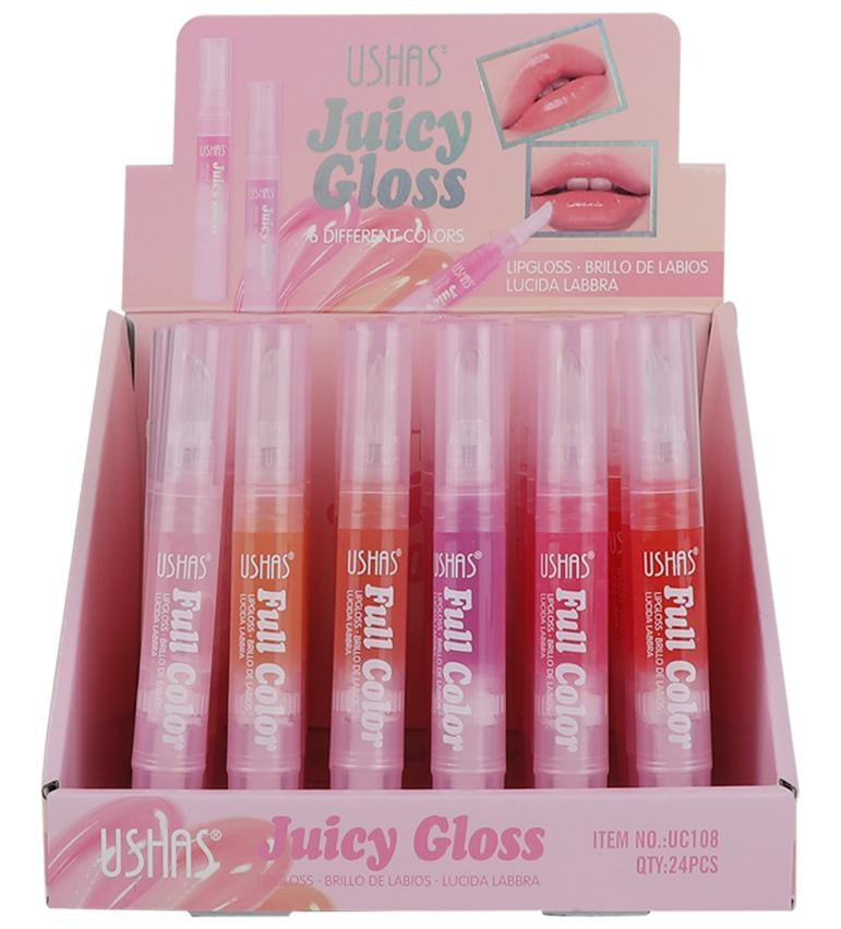 Lip Gloss USHAS Juicy 3.1g , Stralucire Delicata si Hidratare Intensa