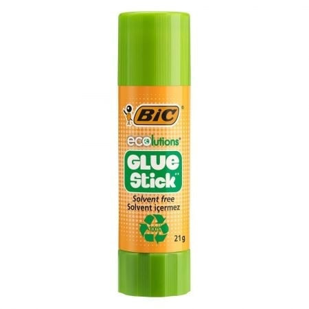 Lipici solid BIC Eco 21g , adeziv ecologic si eficient pentru scoala si birou,
