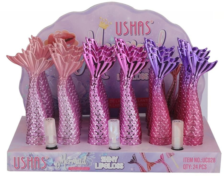 Luciu de Buze USHAS Mermaid Shiny, 1.7g , Stralucire Holografica Efect Umed