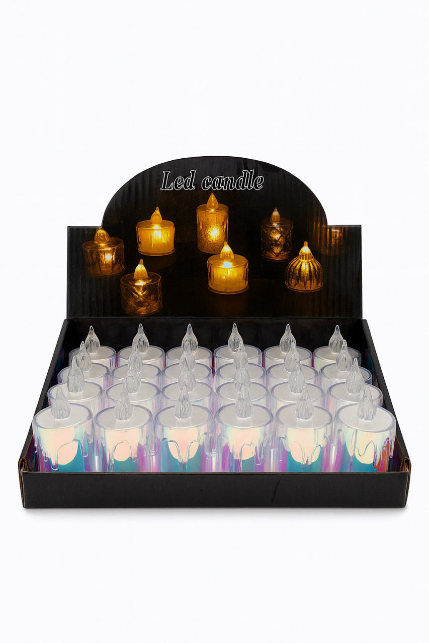 Lumanari LED Decorative Set 24 Bucati , Lumina Calda, Sigura si Eleganta