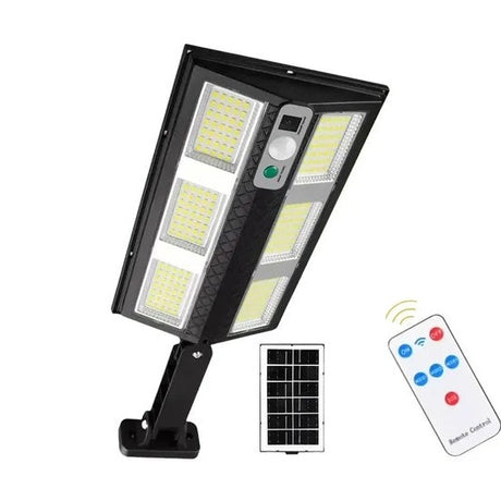 Lumină cu senzor solar CBKJ, control de la distanță, LED de înaltă luminozitate, negru