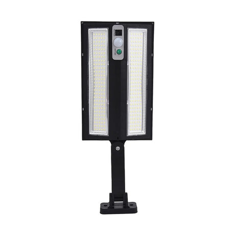 Lumină cu senzor solar ECB, plastic, control de la distanță, 24 x 10 x 2.2 cm, negru