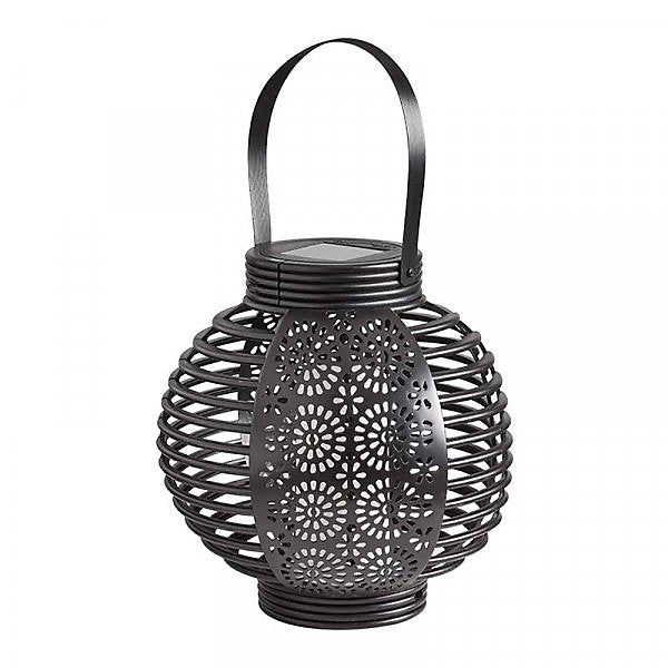 Lumină de Grădină Solară LED cu Cârlig, Efect Flacără Flicărâtoare, Negru, Metal, 78cm