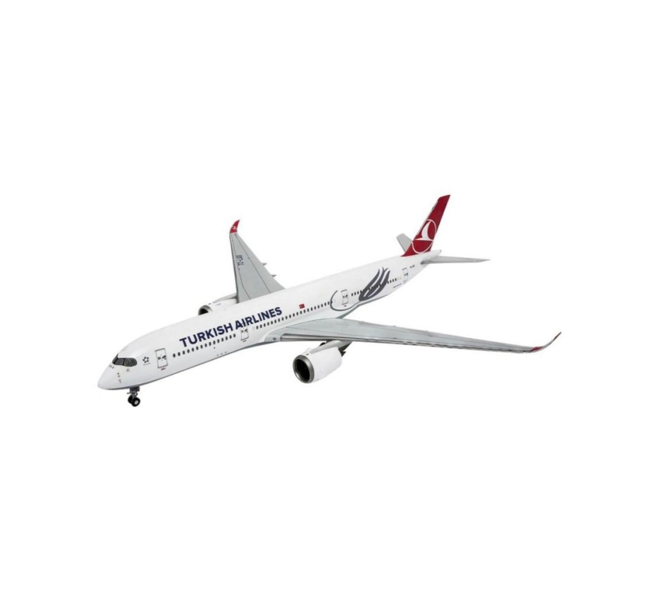 Macheta avion metalica de colectie cu suport, design realist