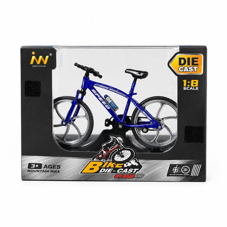 Machetă Bicicletă Die-Cast 1:8 din Metal cu Roți Funcționale și Șa Reglabilă, culoare aleatorie