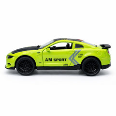 Macheta masina sport verde metal die cast, usi functionale, 15.5 x 7 cm
