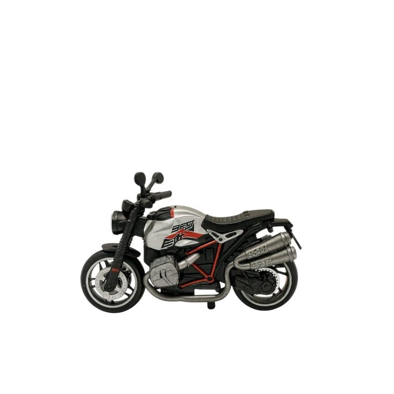 Macheta Motocicleta Bburago R nineT Urban G S Alba , Scara 1:18 Metal Copii 3+