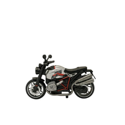 Macheta Motocicleta Bburago R nineT Urban G S Alba , Scara 1:18 Metal Copii 3+