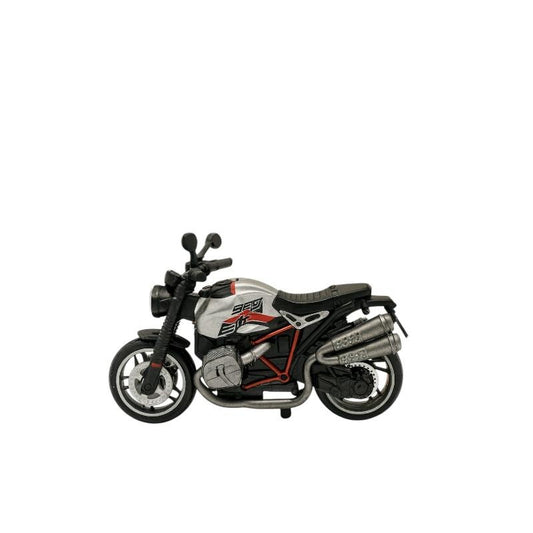Macheta Motocicleta Bburago R nineT Urban G S Alba , Scara 1:18 Metal Copii 3+