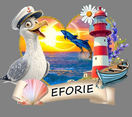 Magnet decorativ pentru frigider cu design marin și lișiță