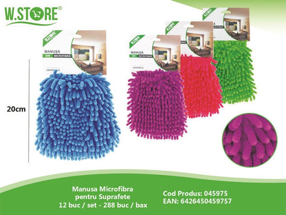 Manusa din microfibra pentru curatat suprafete, 20 cm , Accesoriu eficient pentru curatenie fara zgarieturi,